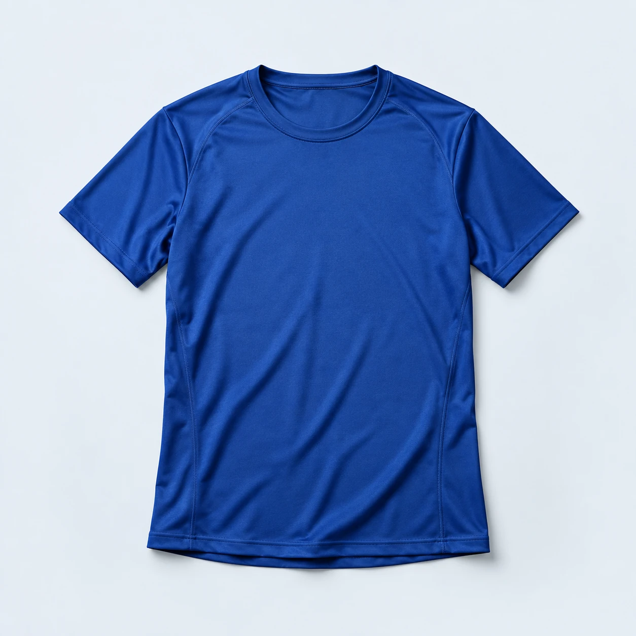 Cobalt blue short-sleeve performance training T-shirt