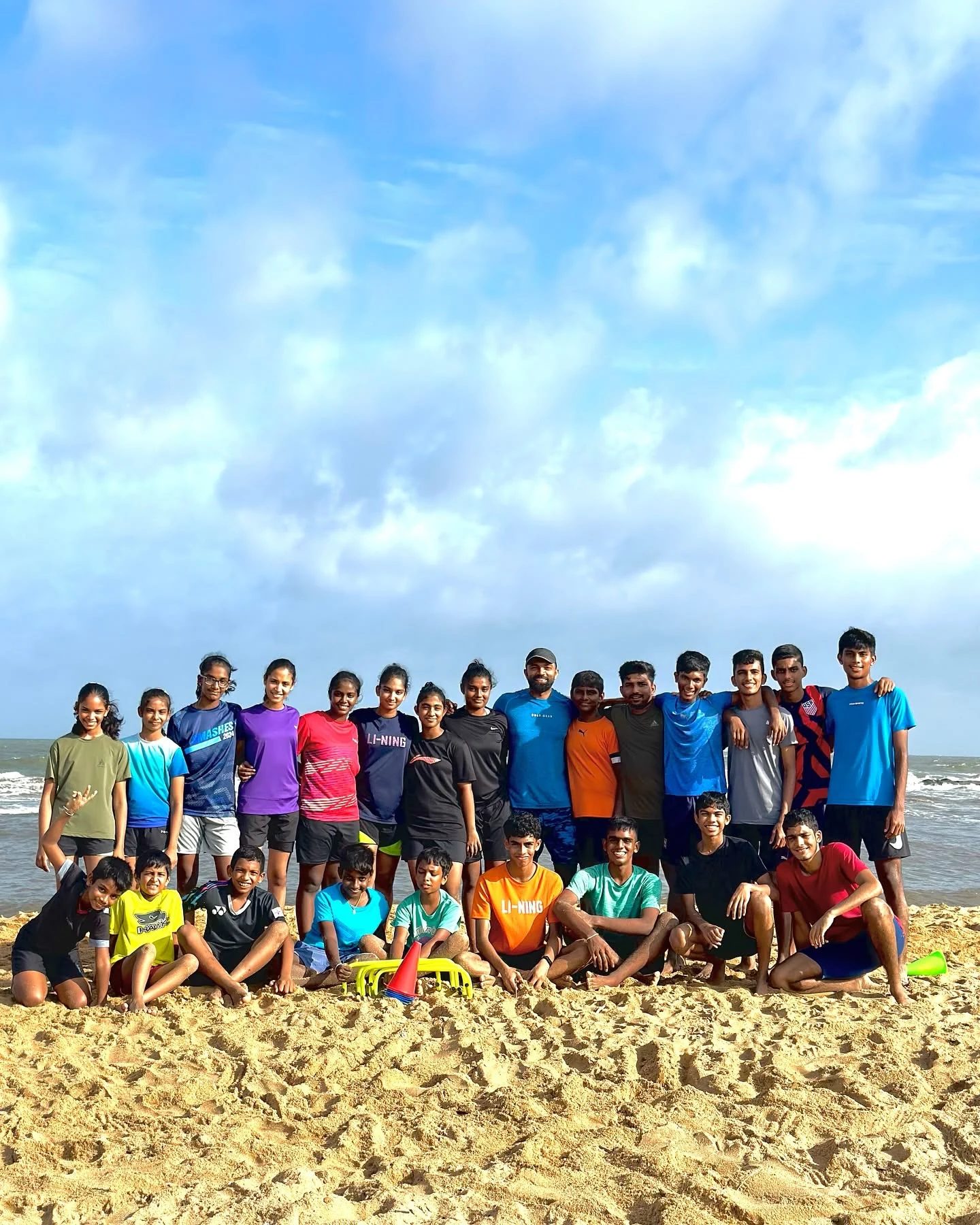 Badminton team training at Pegasus Reef, 2024