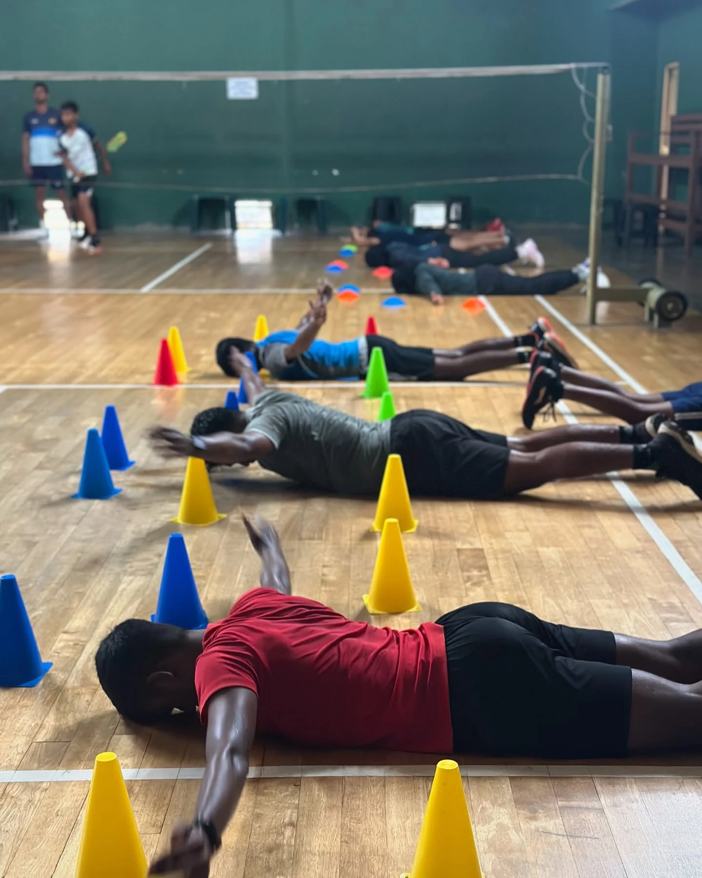 Blue Square badminton conditioning session