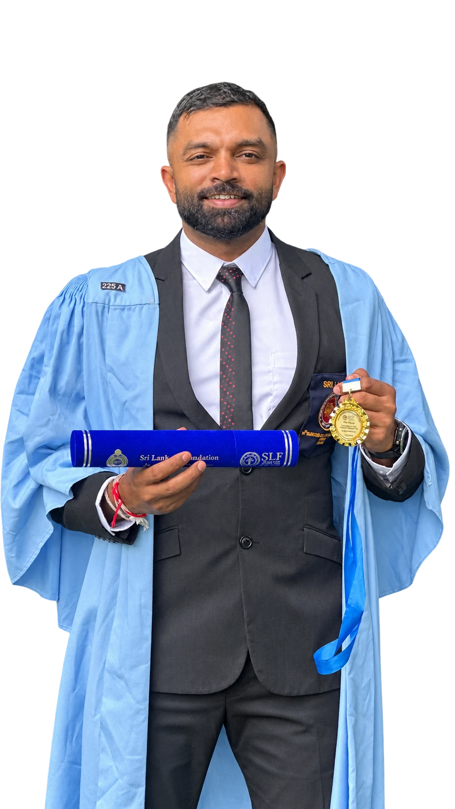 Amila Wijekoon — diploma and gold medal